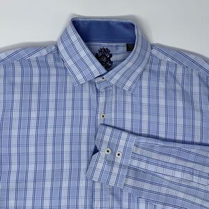 English Laundry Light Blue Long Sleeve Button Up Men's Shirt Neck 16" Sleeve 34/